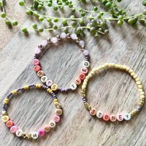 3 Post Malone Beaded Bracelets | Seed Beads | Elastic Stretch Fit | Unisex